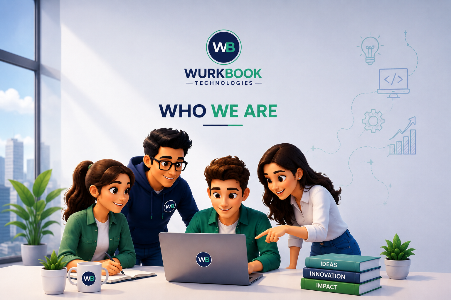 Wurkbook software development team working on business solutions