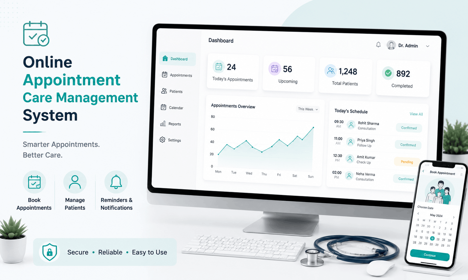 Online Appointment Care Management System