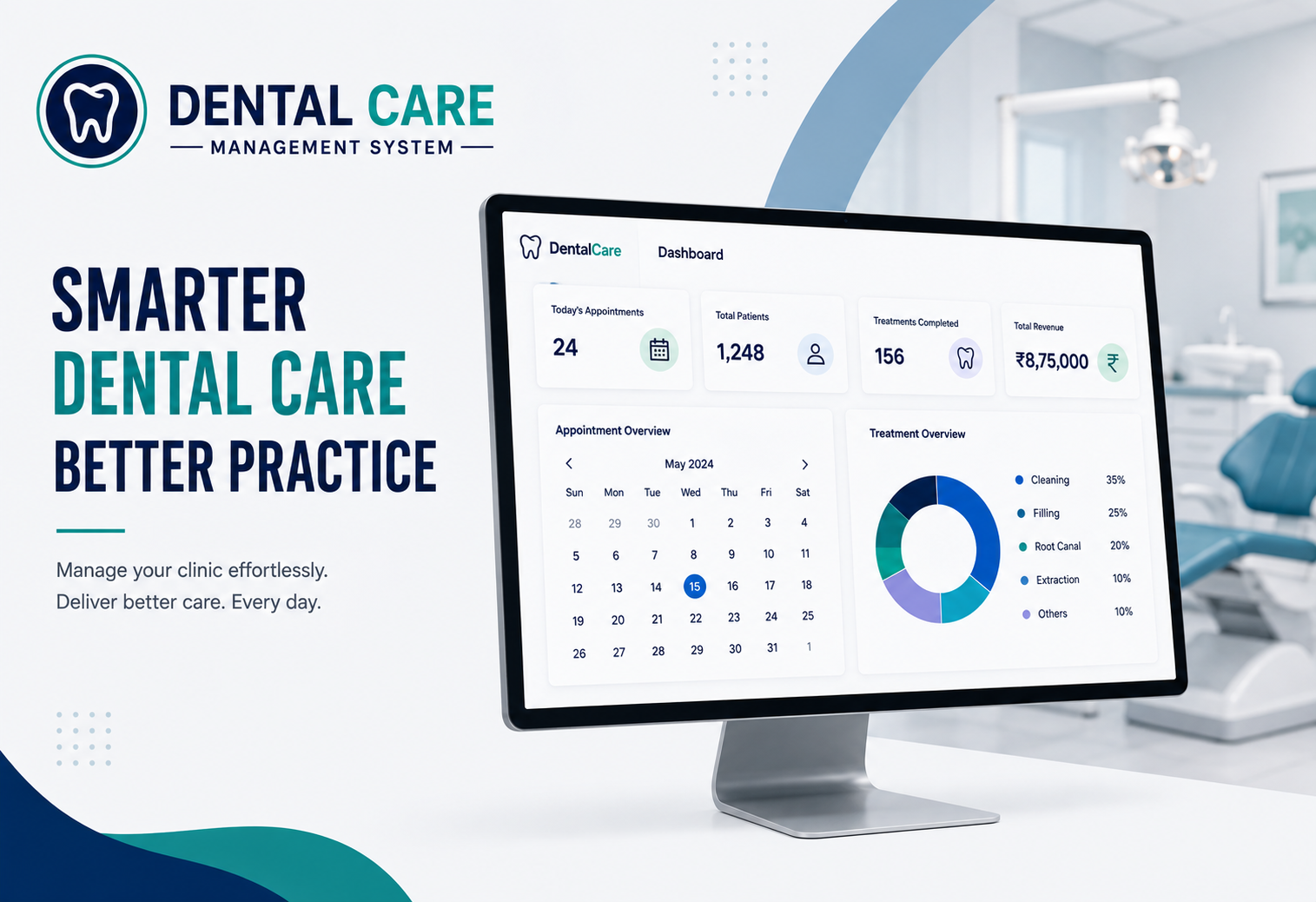 Dental Care System dashboard preview